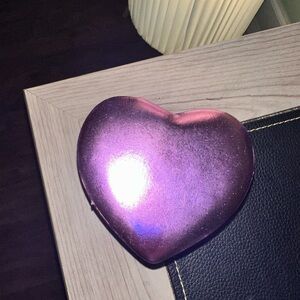 Purple Heart-Shaped Decorative Accent